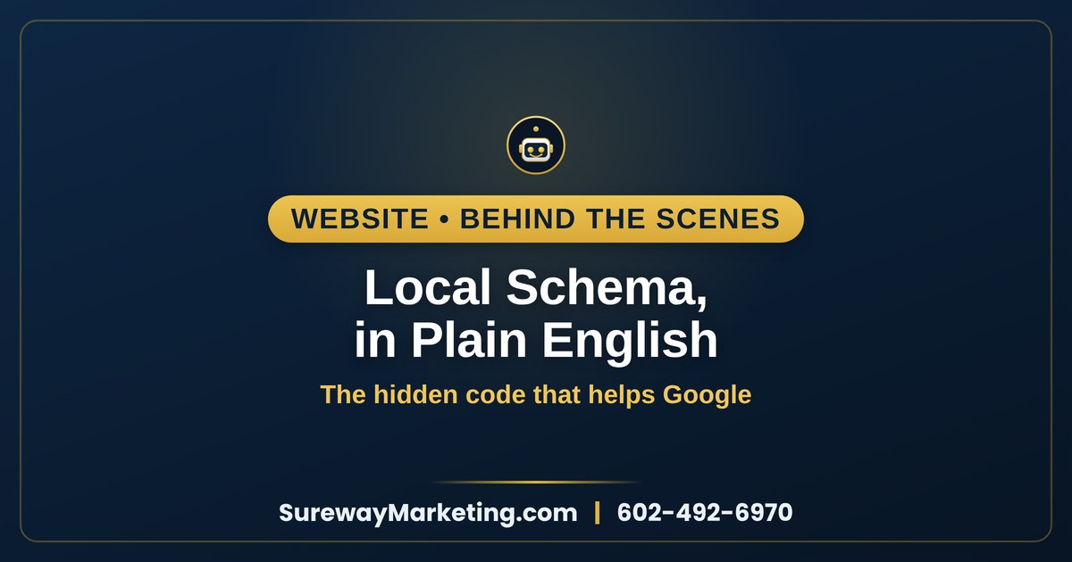 Local schema markup explained in plain English — Sureway Marketing