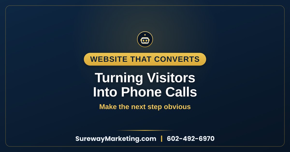 Turning website visitors into phone calls — Sureway Marketing