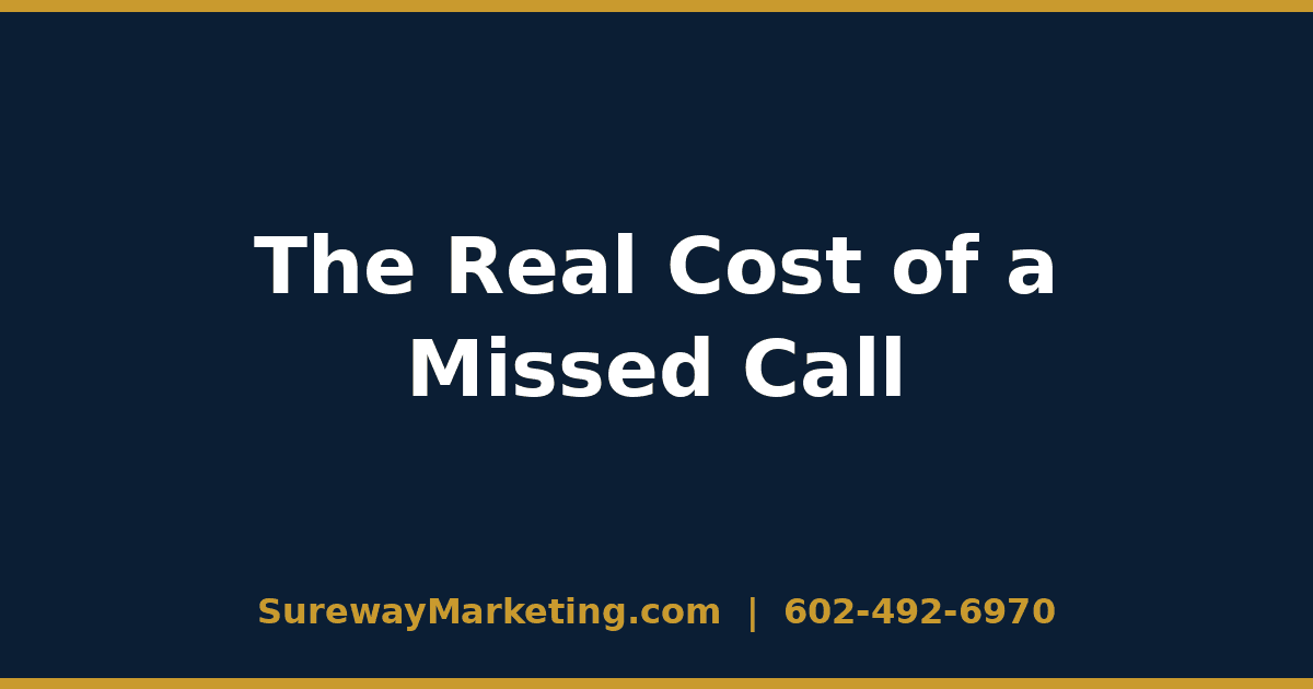 The Real Cost of a Missed Call for a Small Business